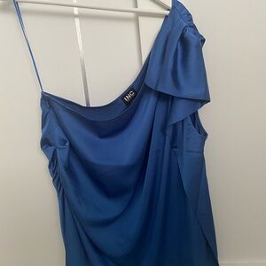 INC International Concepts Vibrant Blue Top